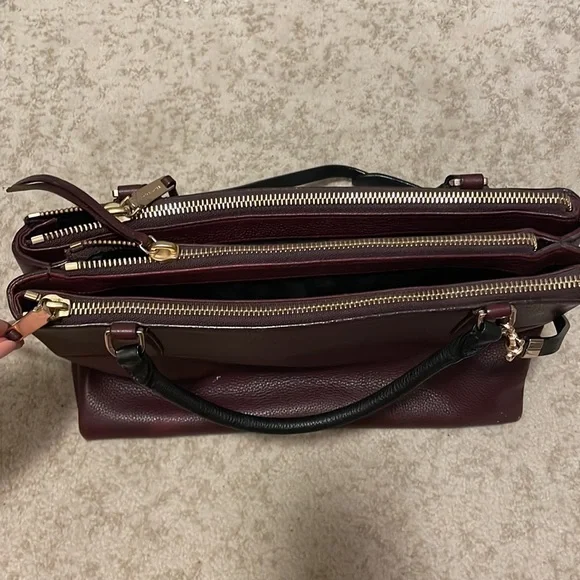 Coach burgundy Borough Bag - Picture 5 of 9